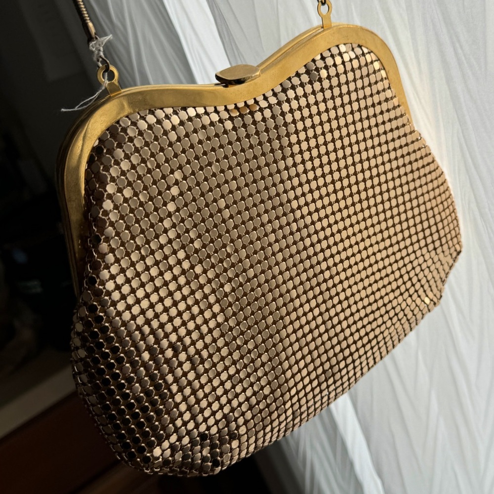 Vintage Gold Sequin Crossbody Purse